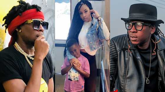 Photos of Mugeez's beautiful baby mama and their handsome son (photos)