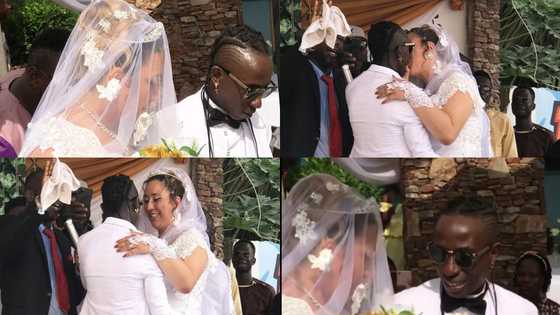 Patapaa's wife Liha Miller speaks for the first time after their plush wedding; photo drops