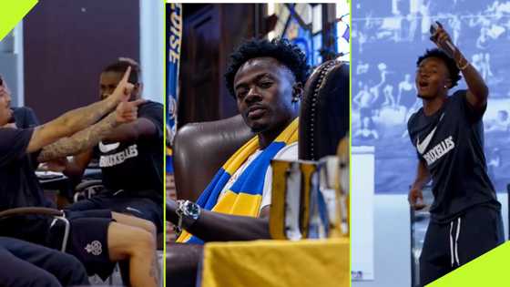 Mohammed Fuseini Performs Burna Boy's Hit Song During Initiation at Saint Gilloise: Video