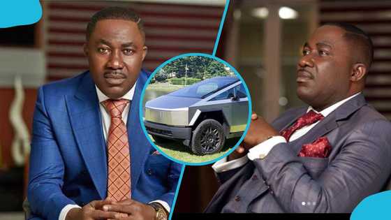 Osei Kwame Despite flaunts his GH¢1.6 million Tesla Cybertruck, first to hit Ghana