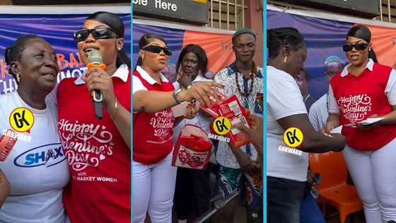 Shatta Wale's baby mama Maali visits market women in Achimota and donates expensive items