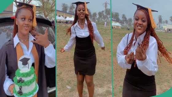 "She looks like Davido's Chioma": Lastborn goes to university, her matriculation video trends