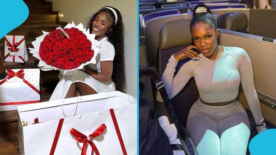 Dulcie Boateng Flaunts Dollars Received From Her Lover As Pre-Christmas Gift