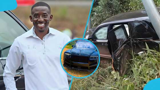 Twum Barimah repairs his damaged Rolls-Royce months after its crash, videos