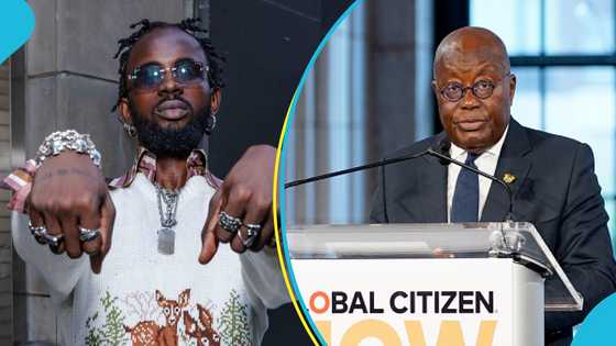 Black Sherif calls out Akufo-Addo on Twitter for asking for a huge sum of money from the UN