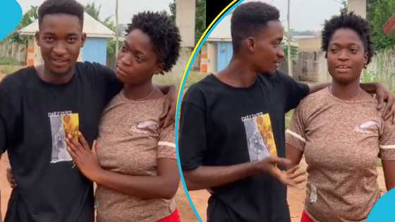 Ghanaian man introduces pretty lover to TikTok followers: "She has never asked me for money to buy wig"