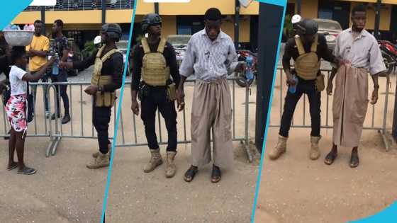 Ghanaian content creator takes prank to Ashaiman police station, officer apprehends him