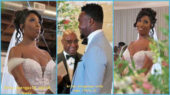 Bride refuses to say 'I will obey you' to groom during wedding vow exchange in viral video