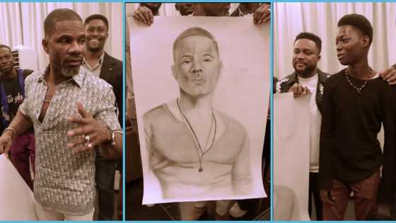 16-year-old Ghanaian artist draws and gifts Kirk Franklin a pencil portrait