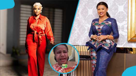 Nana Ama McBrown consoles Aba Dope as she breaks down over bad food review from customer