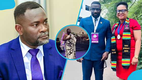 John Kumah's Abusuapanin declares his stance on his widow's new marriage, video stirs reactions