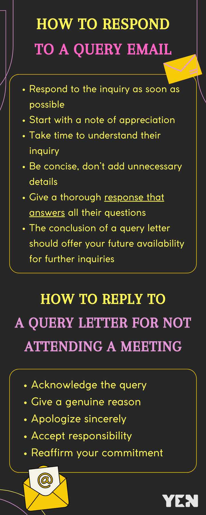 Response To Query How to reply to a query letter from management at your workplace - YEN ...