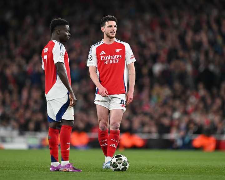 Declan Rice Shares Saka's Advice Before Scoring Free Kicks Against Real ...