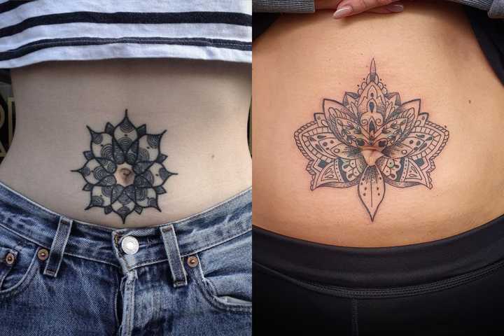 50 Unique stomach tattoos for women: Attractive designs and their ...