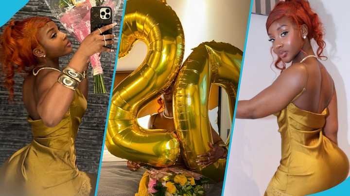 Kelly Bhadie 20 Model Marks Birthday In Gold Dress Peeps Gush Over kelly-bhadie-20-model-marks-birthday-in-gold-dress-peeps-gush-over