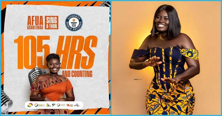 Afua Asantewaa Passes 105 Hours In Sing-A-Thon, Continues To Make Her ...