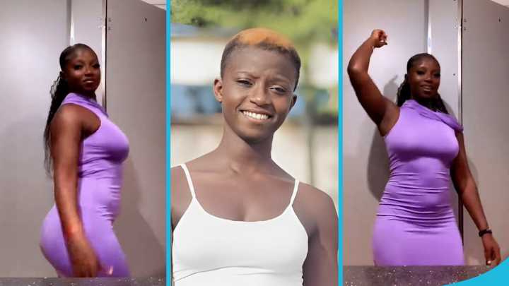 Rashida Black Beauty Rocks Fitted Purple Dress, Dances to Shatta Wale’s ...
