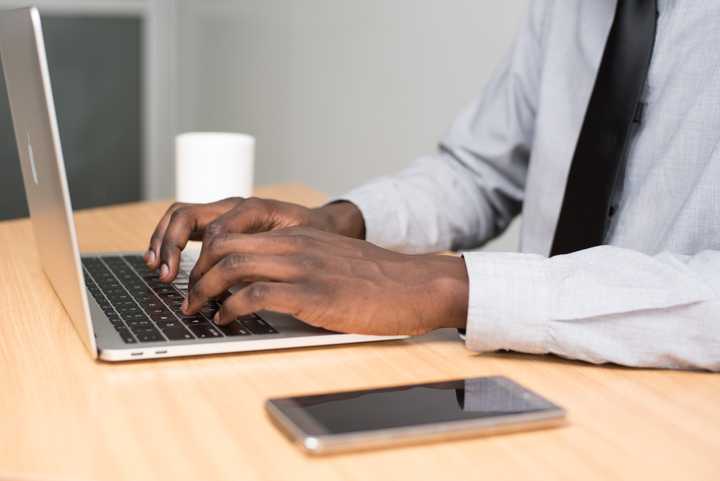 A person using a computer