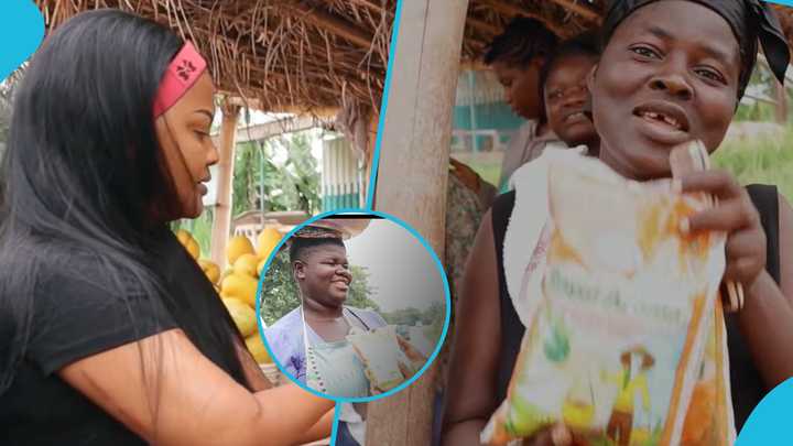 Nana Ama McBrown Donates Bags of Rice to Street Hawkers on Easter Day ...