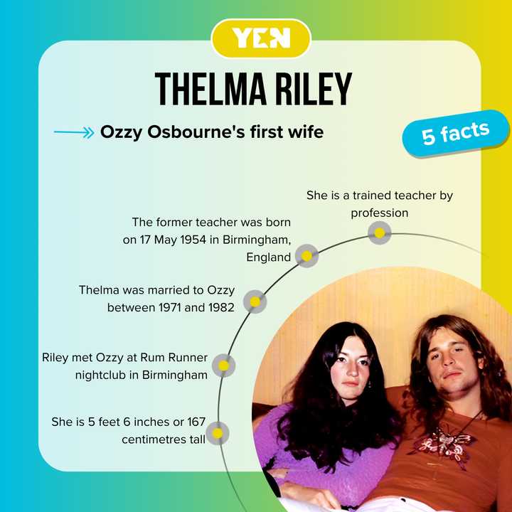 The untold story of Thelma Riley, Ozzy Osbourne's first wife