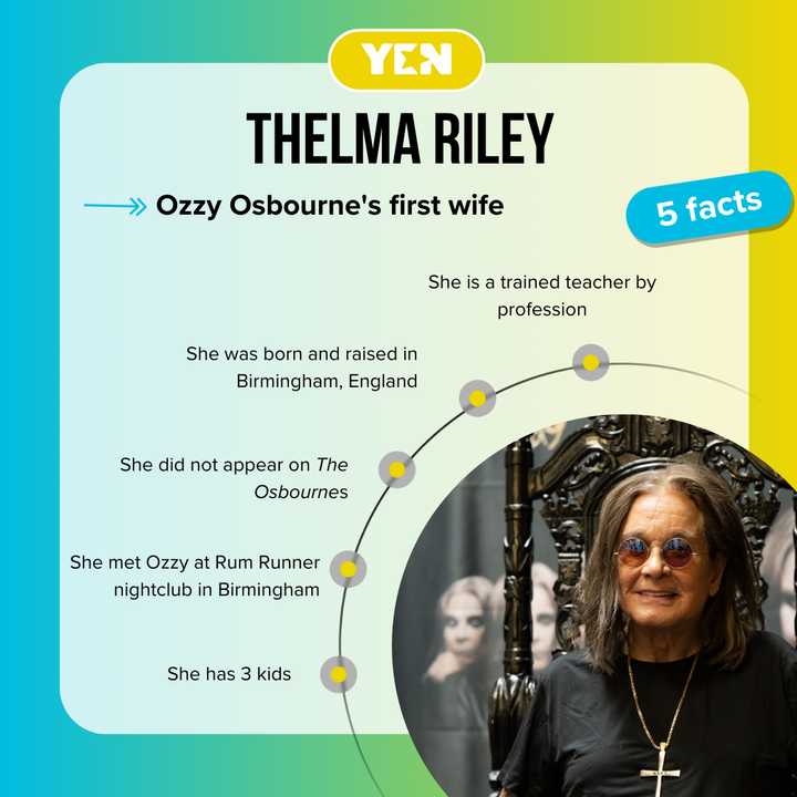 The untold story of Thelma Riley, Ozzy Osbourne's first wife - YEN.COM.GH