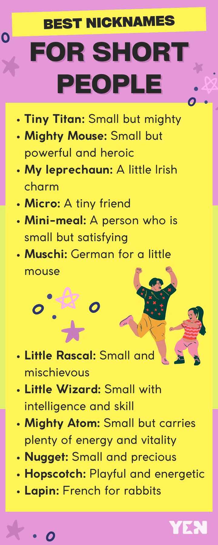 110+ best nicknames for short people that are cute and funny - YEN.COM.GH