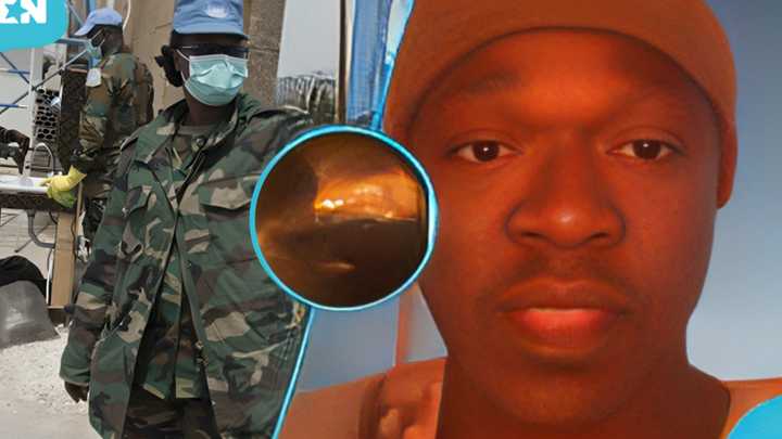Sad video of Ghanaian soldier crying out to God after Lebanon missile attack sparks reactions