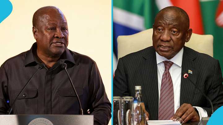 "There was no request": South Africa Presidency reacts after reports Mahama rejected Cyril Ramaphosa visit